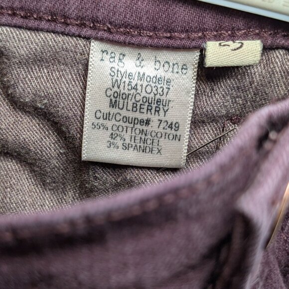Rag & Bone Mulberry Zipper Skinny Cargo Jeans 25 - Picture 5 of 5